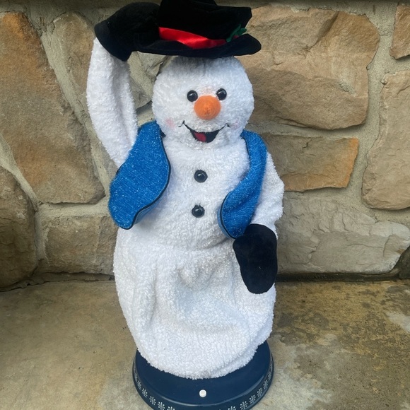 Gemmy Spinning Snowflake Swinging Musical Snow Miser Snowman Plush FOR PARTS - Picture 1 of 10
